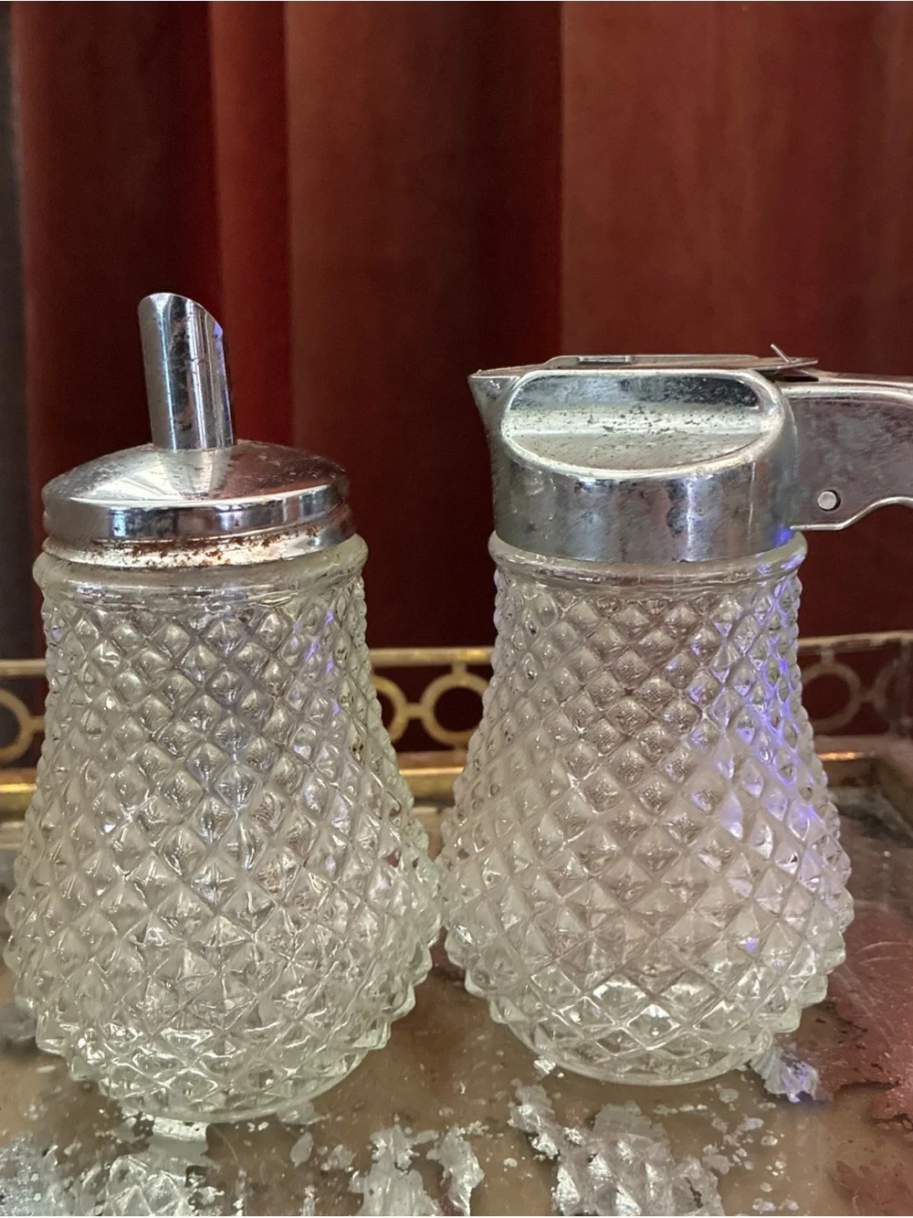 Vintage elegant clear